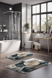 Mijölnir Juego de 2 alfombrillas de baño CT-5413 Multicolor